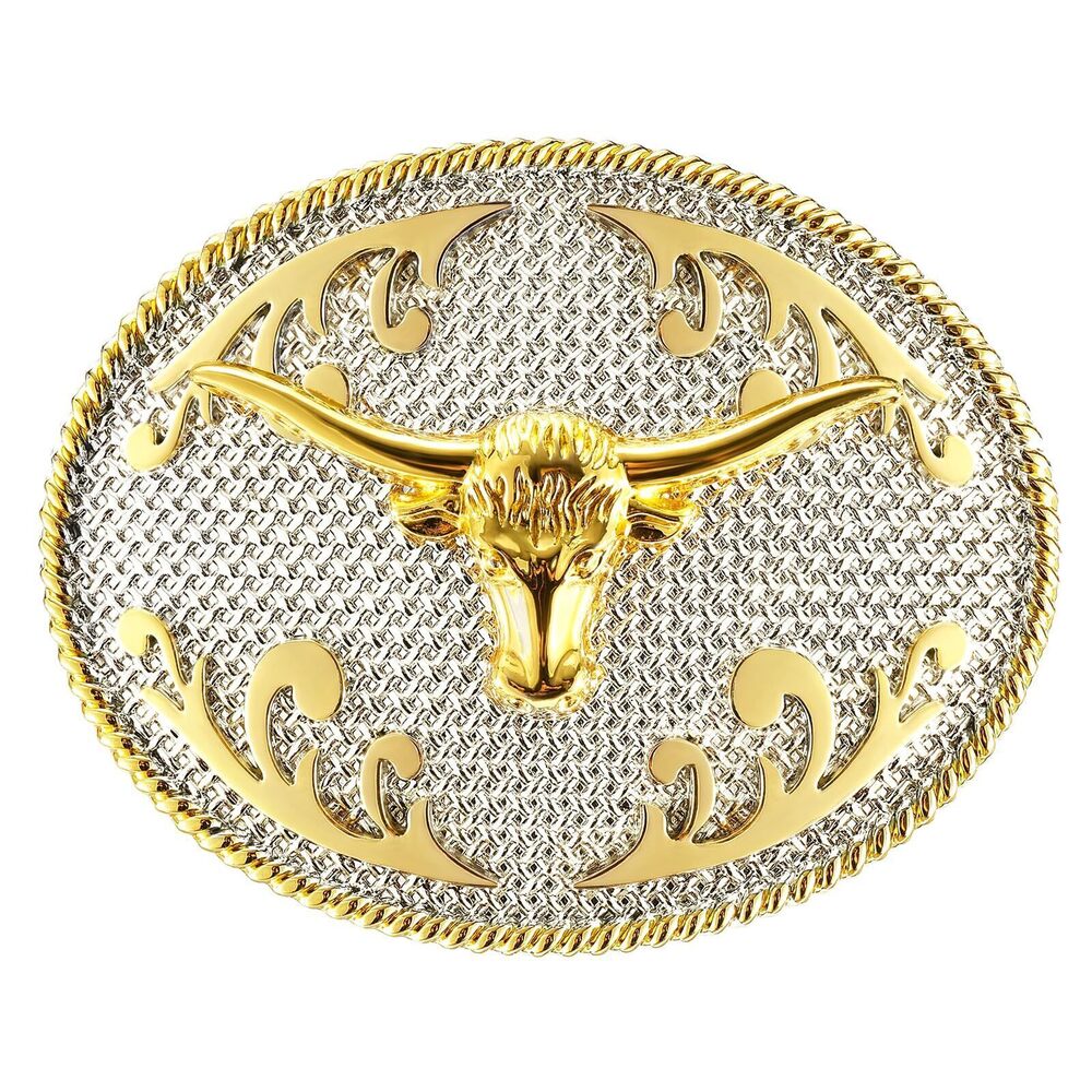 1399 Western Belt Buckle , Vintage Cowboy Cowgirl Texas Rodeo Longhorn
